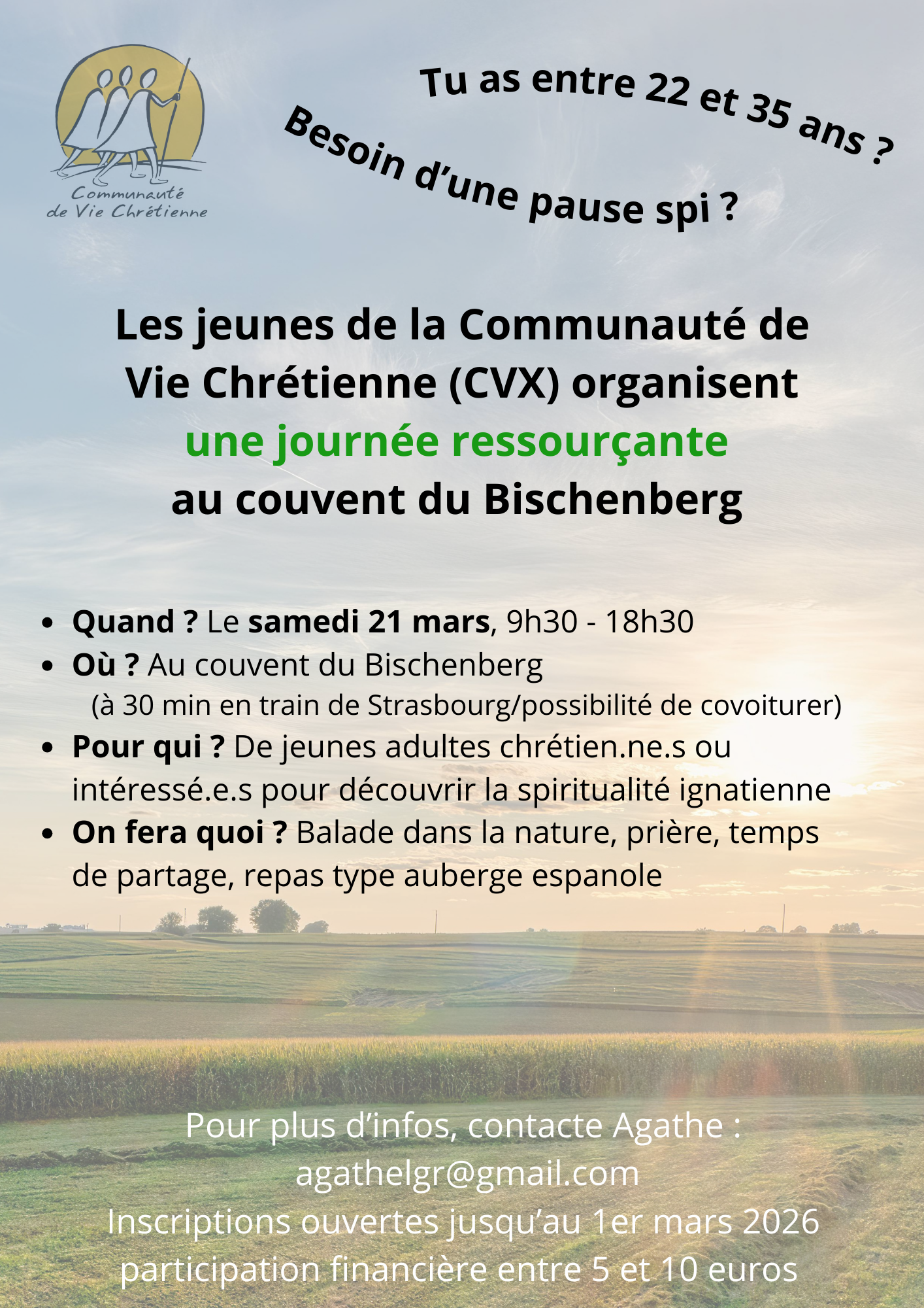 Journée ressourçante 22-35 ans